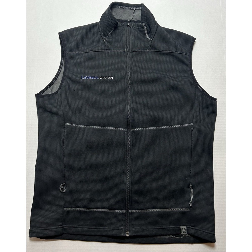 Kuiu Peloton 240 Vest Mens Size Large Full Zip Hunting Grid Fleece Outdoor LOGO!